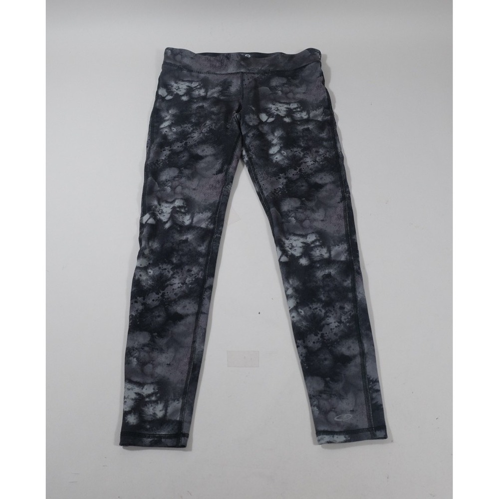 Champion Leggings Women Small Black Duo Dry Smoke Tie Dye Athletic Yoga Pants